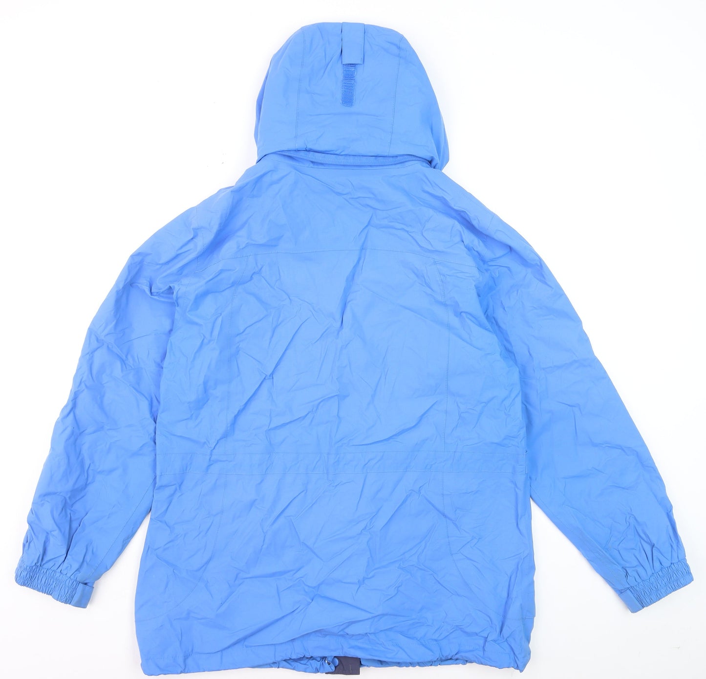Jack Murphy Women's Blue Waterproof Hooded Rain Coat UK 14