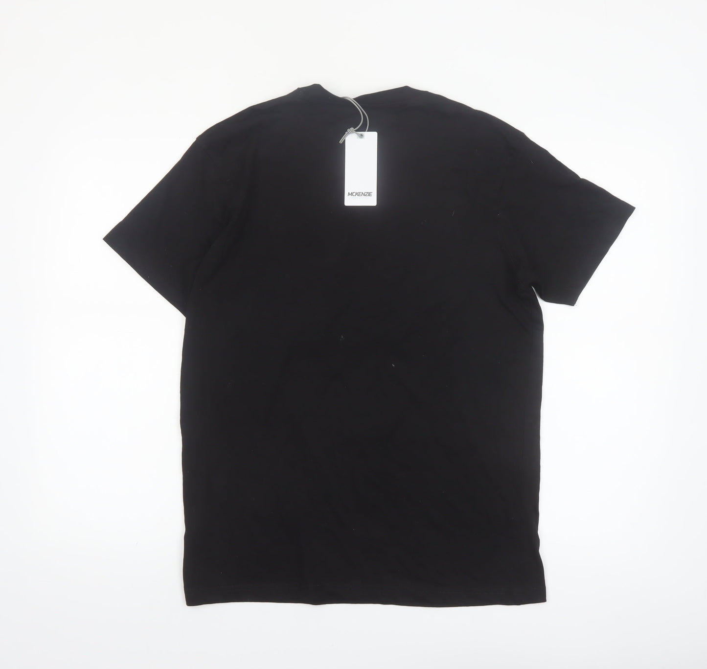 McKenzie Men's Black Graphic Cotton Short Sleeve T-Shirt Size S