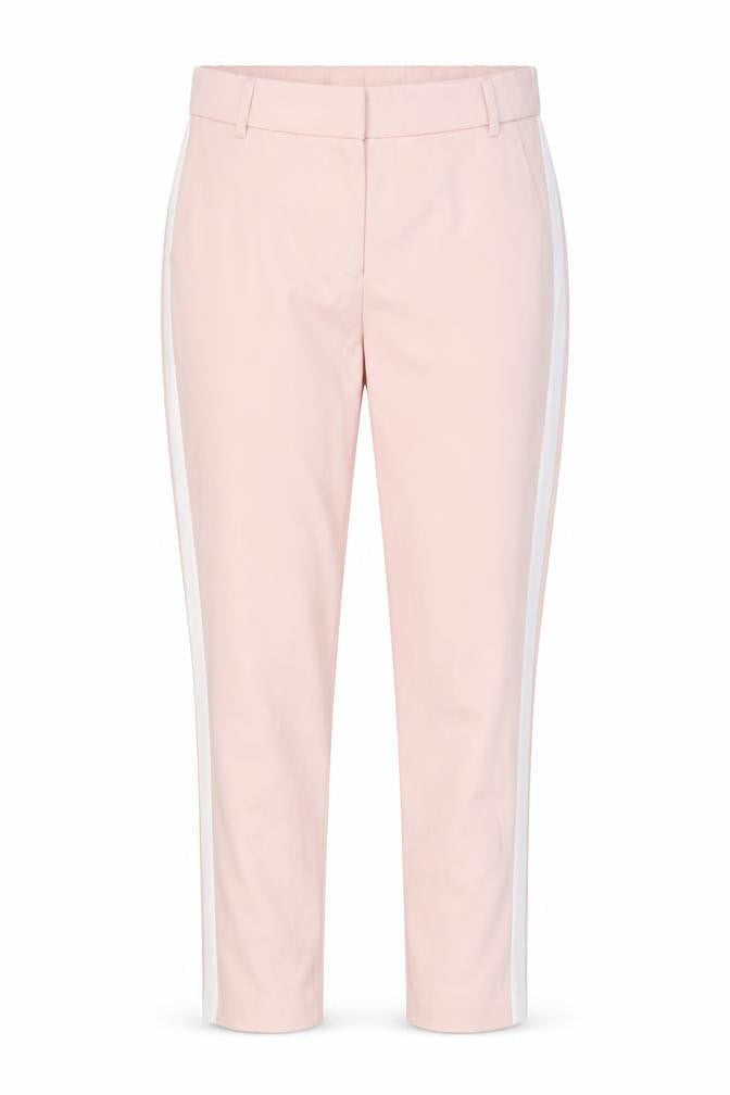 Zara Women Pink Tapered Trousers XS Slim Fit Elastic Waist