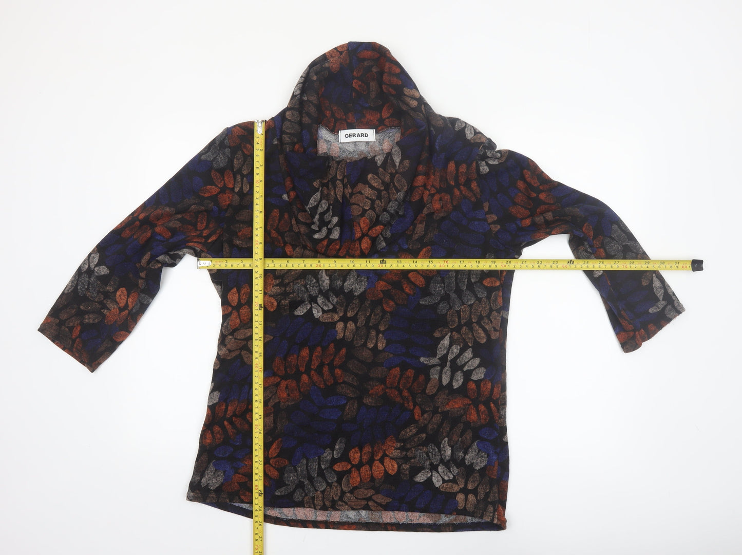 Gerard Women’s Multicoloured Cowl Neck Pullover Jumper Size 16