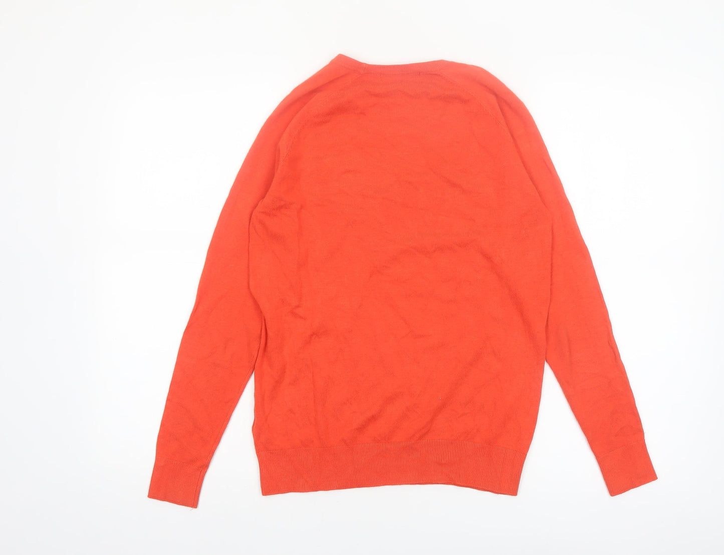 Dunnes Women’s Orange Crew Neck Long Sleeve Pullover Jumper Size M