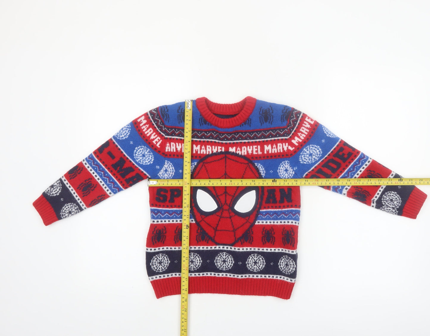 Marvel Spiderman Boys Multicoloured 5-6 Years Pullover Jumper by George