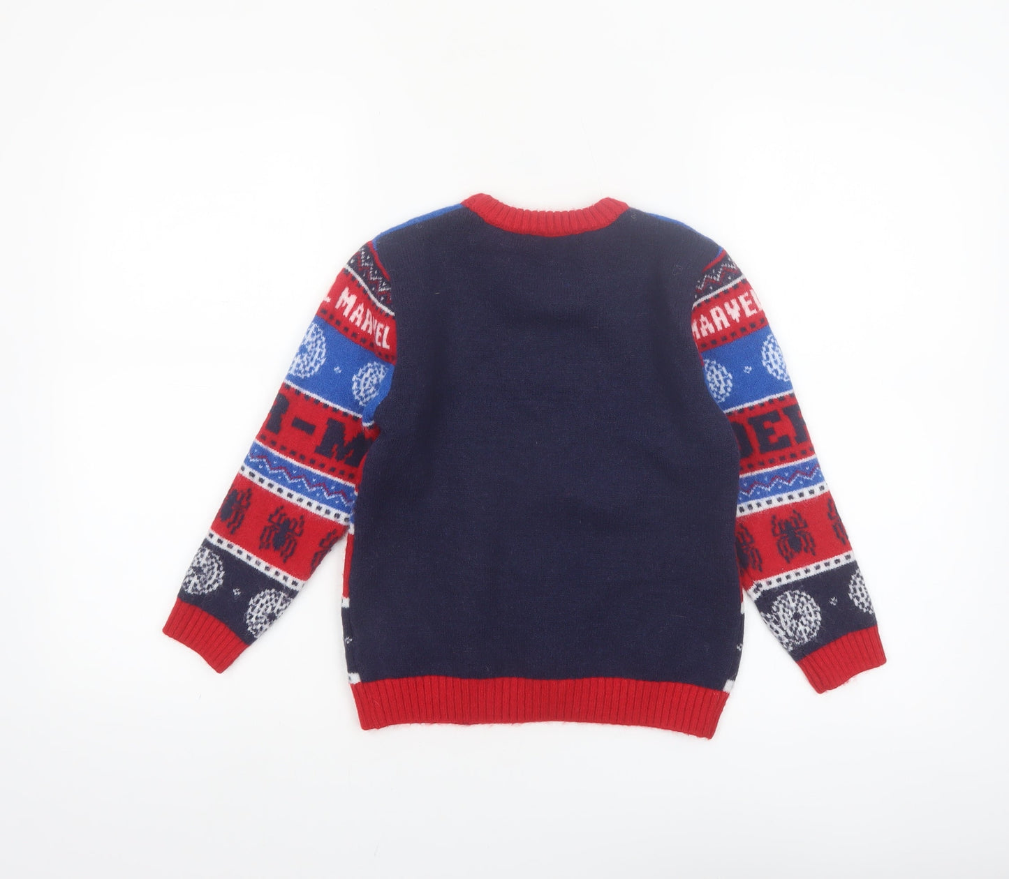 Marvel Spiderman Boys Multicoloured 5-6 Years Pullover Jumper by George