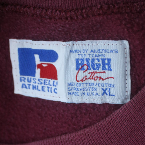Russell Athletic Men's Red XL Pullover Crew Neck Sweatshirt