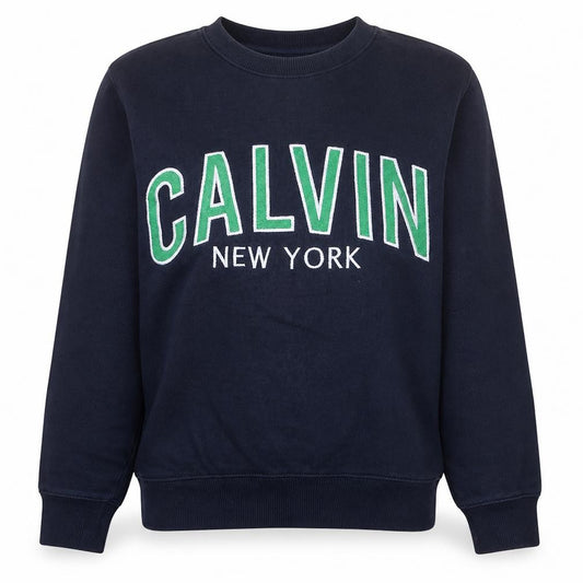 Calvin Klein Jeans Womens Navy Sweatshirt M Crew Neck Pullover