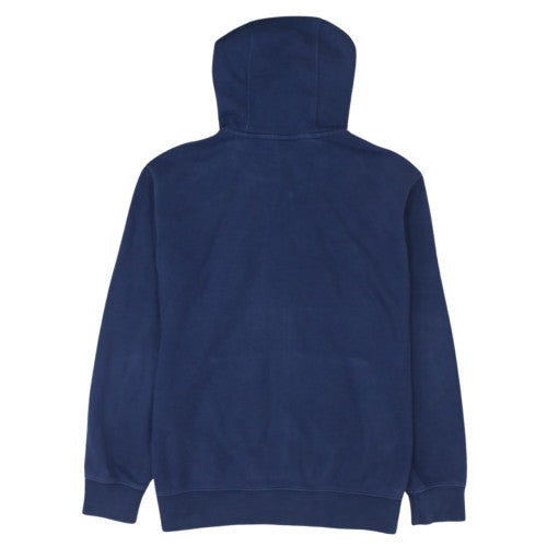 Nike Men's Blue Full Zip Hoodie L Cotton Blend Fleece