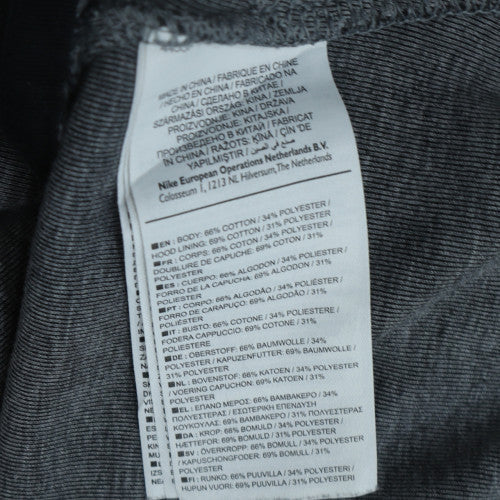Nike Men Grey Full Zip Hoodie FCB Barcelona M