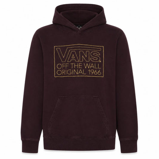 Vans Men's Brown Pullover Hoodie S Regular Fit Graphic Fleece
