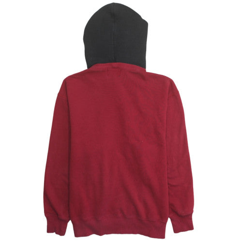 Ralph Lauren Polo Jeans Red Hoodie Men's M Pullover Fleece