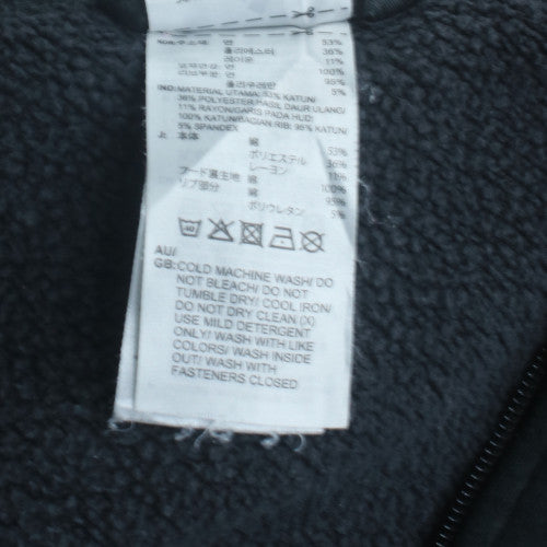 Adidas Men’s Black Full Zip Hoodie Size M Fleece Sportswear
