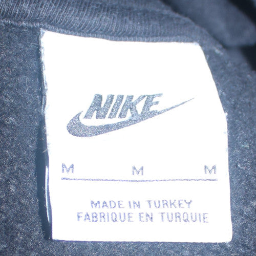 Nike Men's Black Pullover Hoodie M Logo Graphic Fleece Sweatshirt