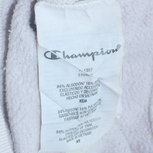 Champion Men's White XS 1/4 Zip Fleece Sweatshirt