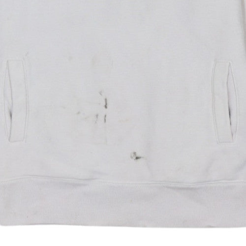 Champion Men's White XS 1/4 Zip Fleece Sweatshirt