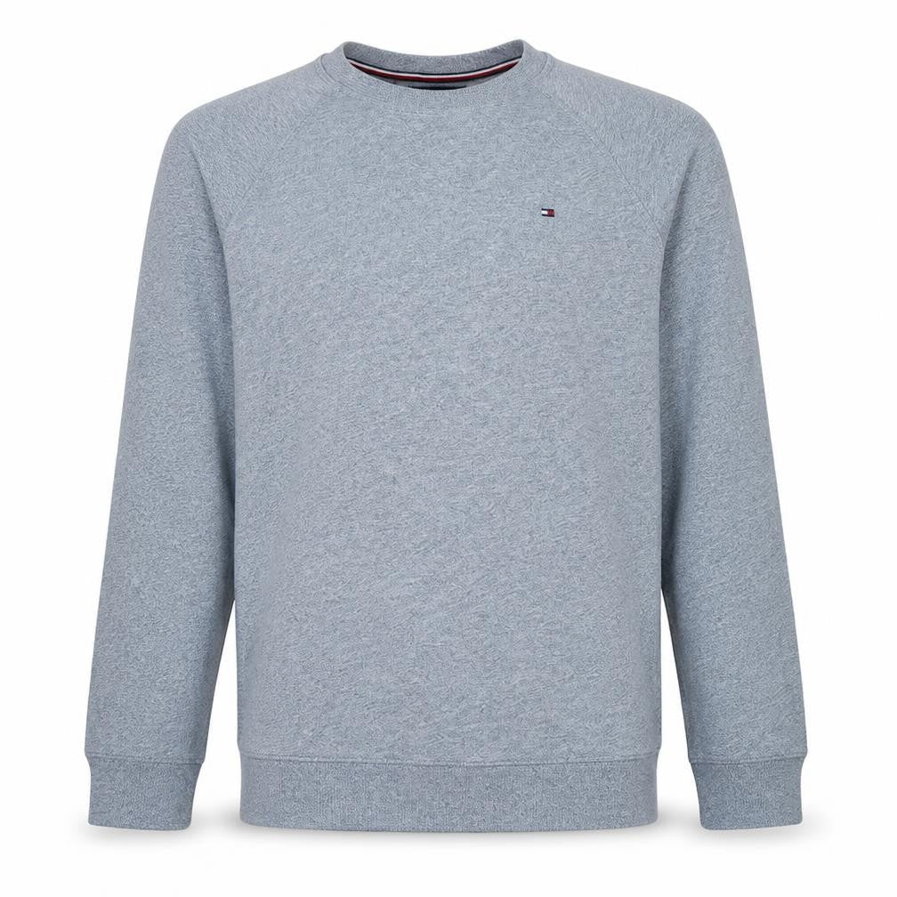 Tommy Hilfiger Men's Grey Crew Neck Cotton Sweatshirt L