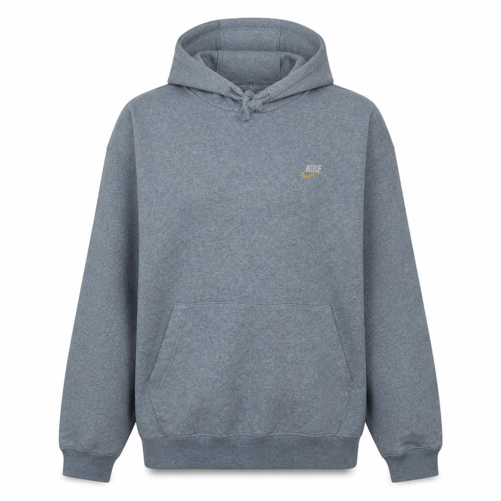 Nike Women's Grey Pullover Hoodie Medium Cotton Blend
