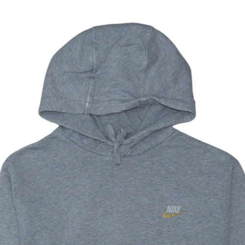 Nike Women's Grey Pullover Hoodie Medium Cotton Blend