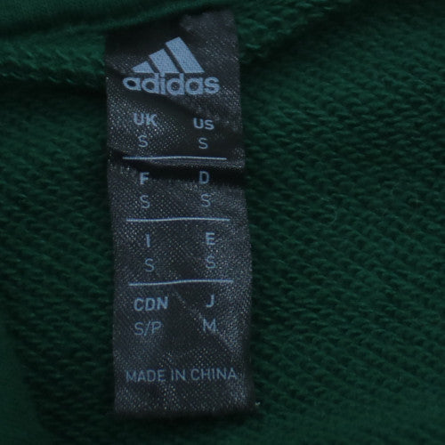 Adidas Men Green Hoodie Small Pullover Celtic Football Graphic