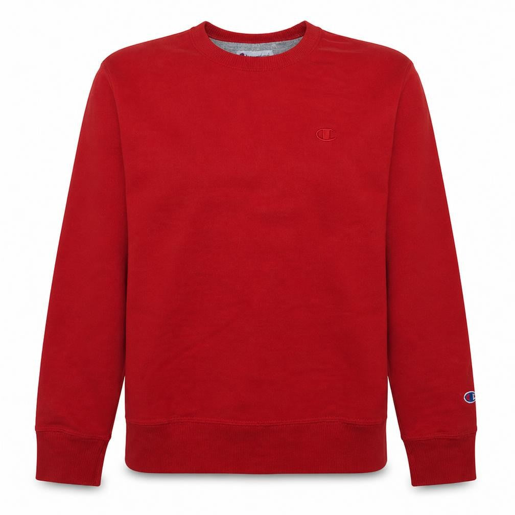 Champion Men's Red Crew Neck Sweatshirt M Classic Fit Athletic