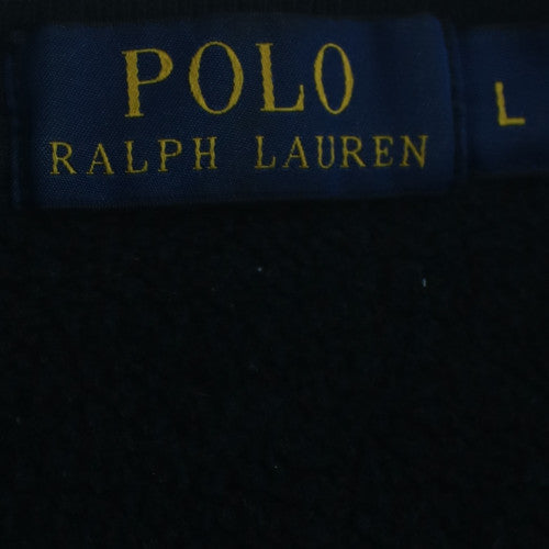 Ralph Lauren Men's Black Crew Neck Pullover Sweatshirt Size L