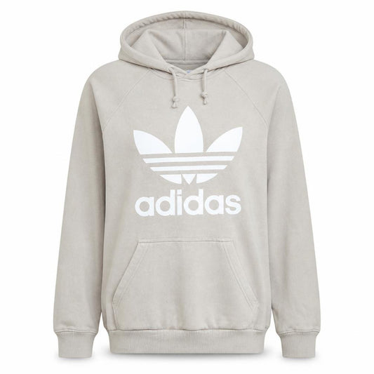 Adidas Womens Beige Pullover Hoodie Small Hooded Sweatshirt