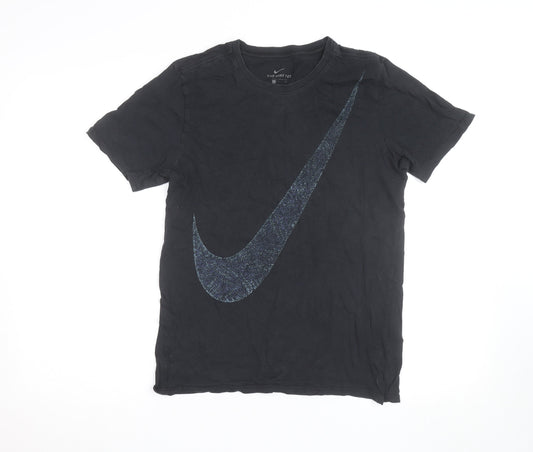 Nike Men's Black Graphic Logo Sports T-Shirt Size M