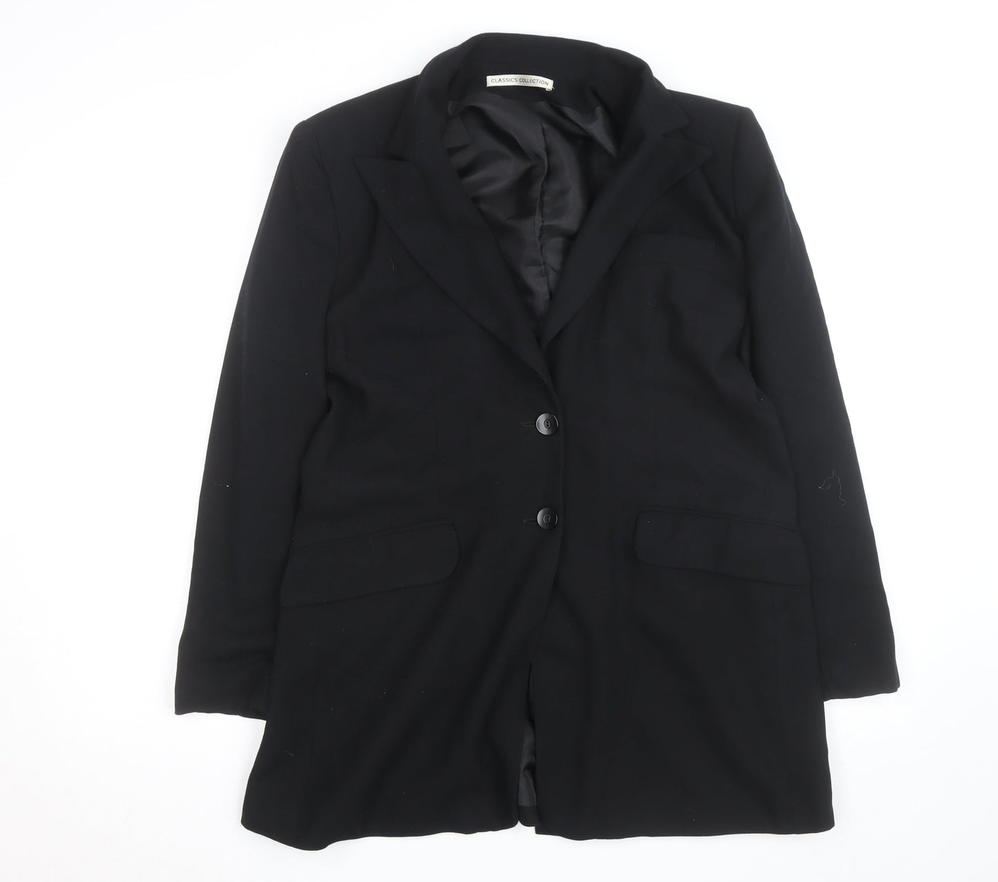 St. Bernard Classics Collection Women's Black Size 14 Blazer Coat