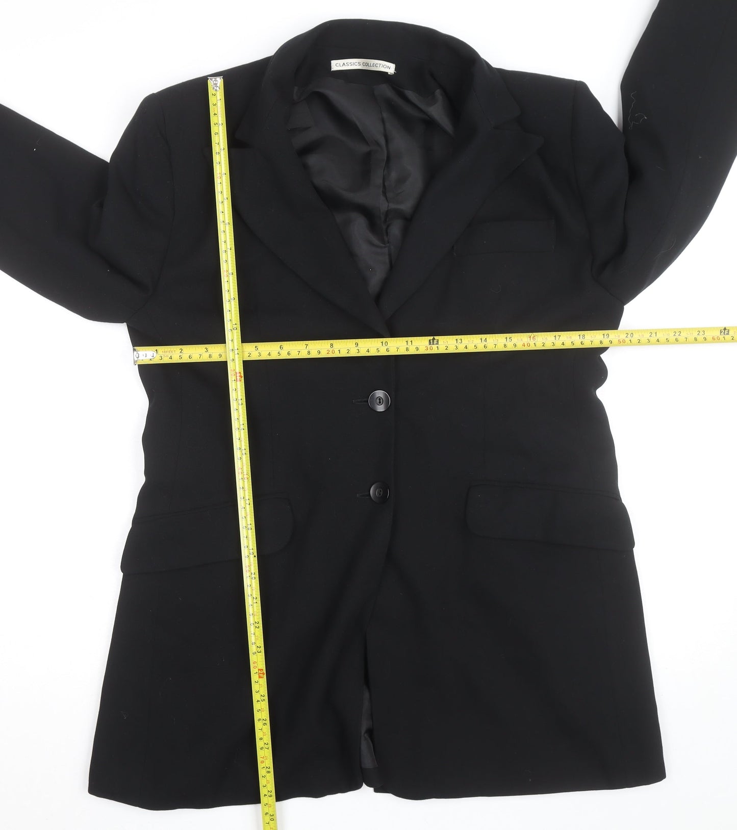 St. Bernard Classics Collection Women's Black Size 14 Blazer Coat