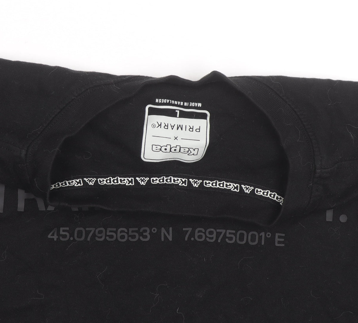 Kappa Women Black Relaxed Fit Training Dept T-Shirt Size L