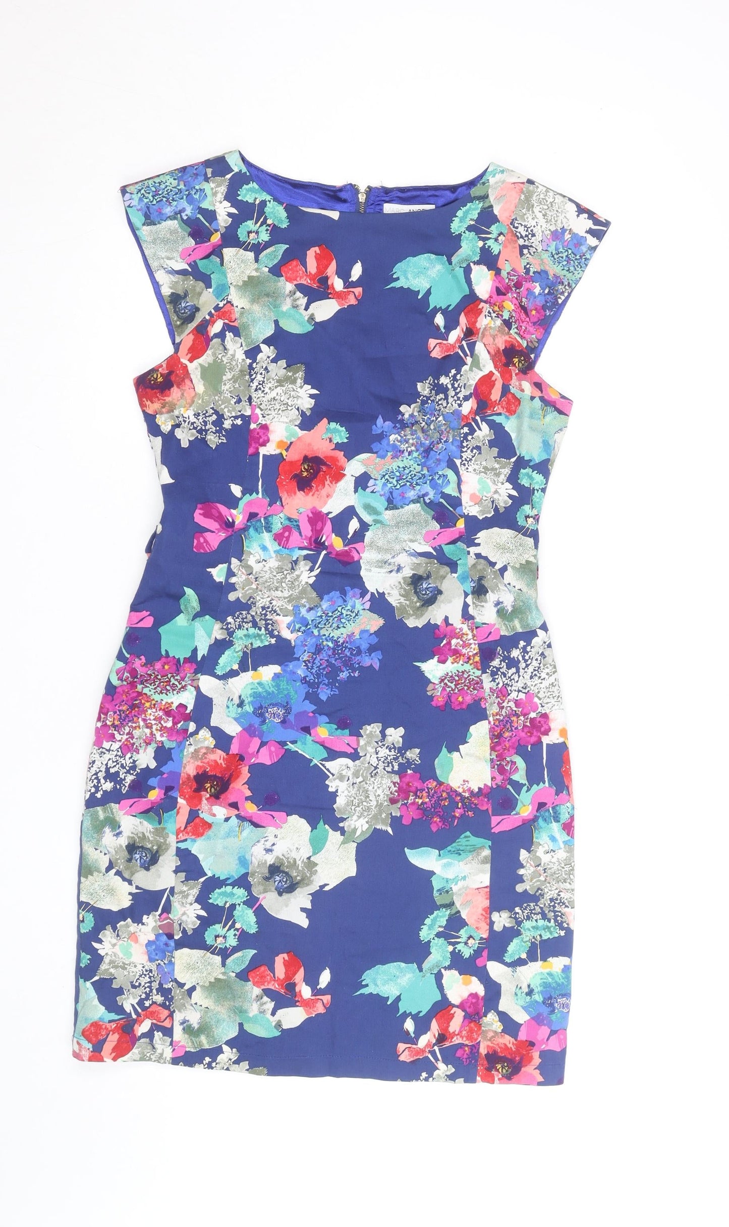 Marc Angelo Women's Multicoloured Floral Sheath Dress Size 12