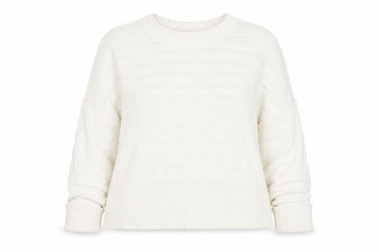 Paul Costelloe Living Women’s Ivory Cotton Blend Relaxed Knit Jumper XL