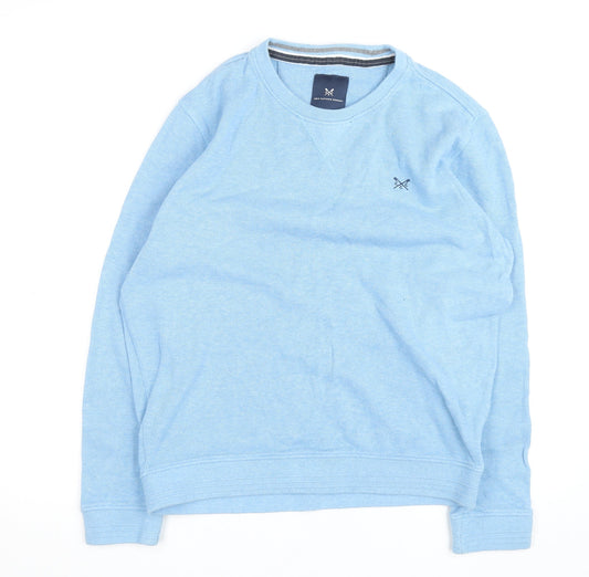 Crew Clothing Company Men's Blue M Pullover Cotton Jumper