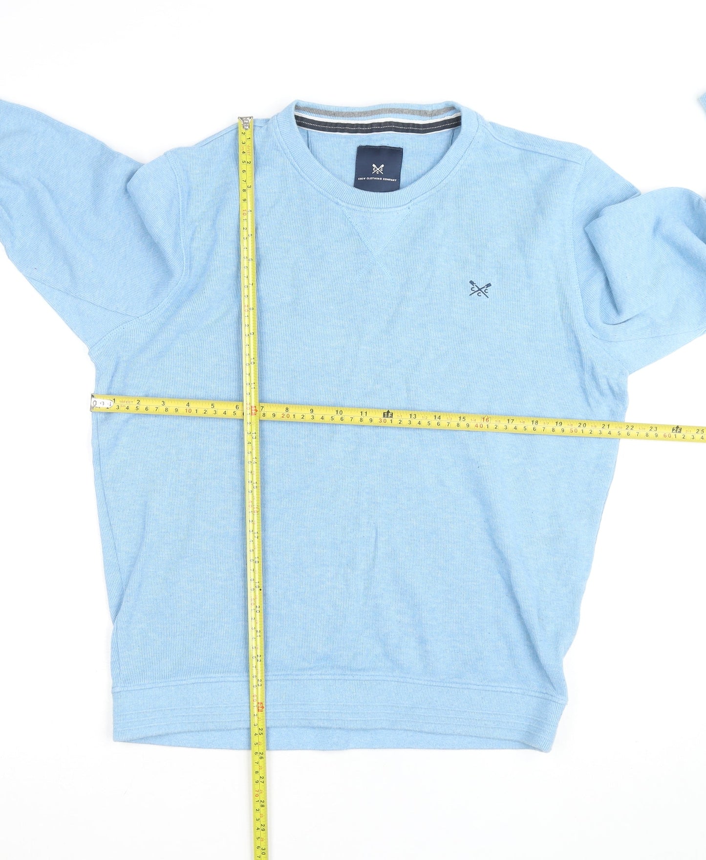 Crew Clothing Company Men's Blue M Pullover Cotton Jumper