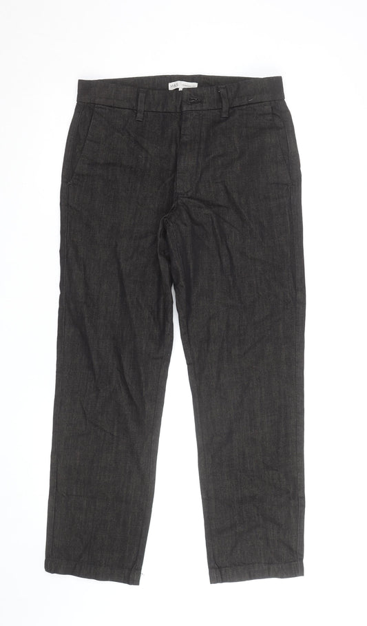 Marks and Spencer Men's Black Straight Fit Jeans W30 L29