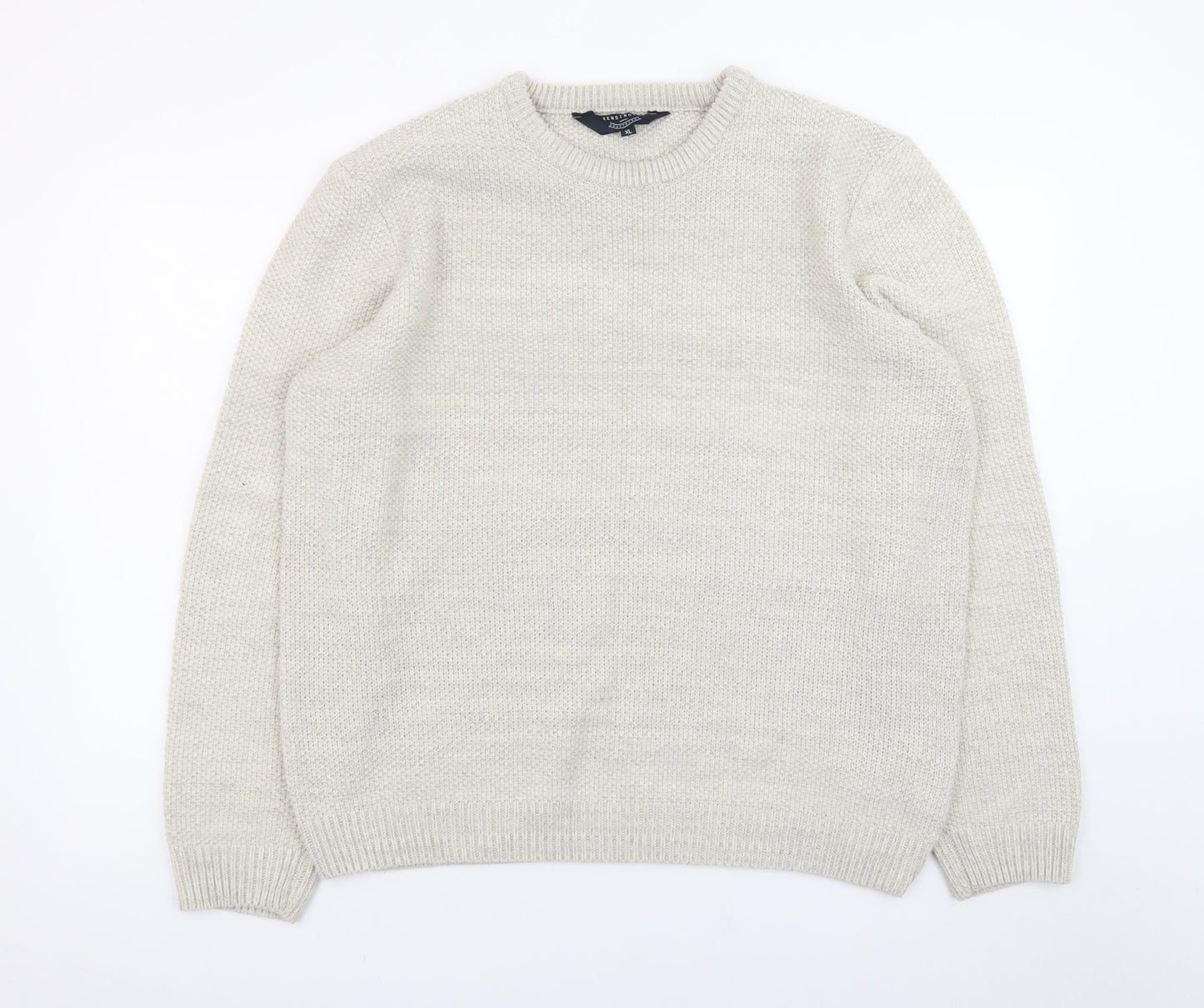 Kensington Eastside Mens Ivory XL Pullover Knit Jumper