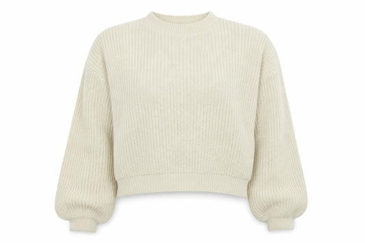 Boohoo Women's Beige Mock Neck Chunky Knit Pullover Jumper Size M