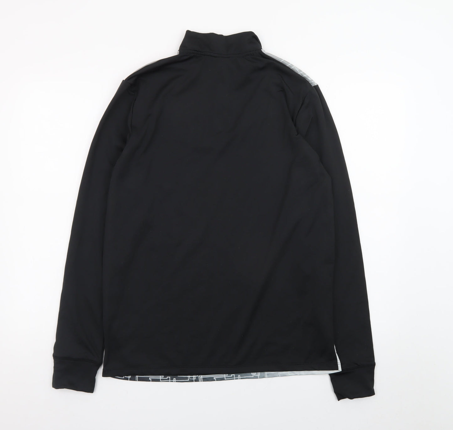 Joma Men's Black M Geometric 1/4 Zip Track Jacket