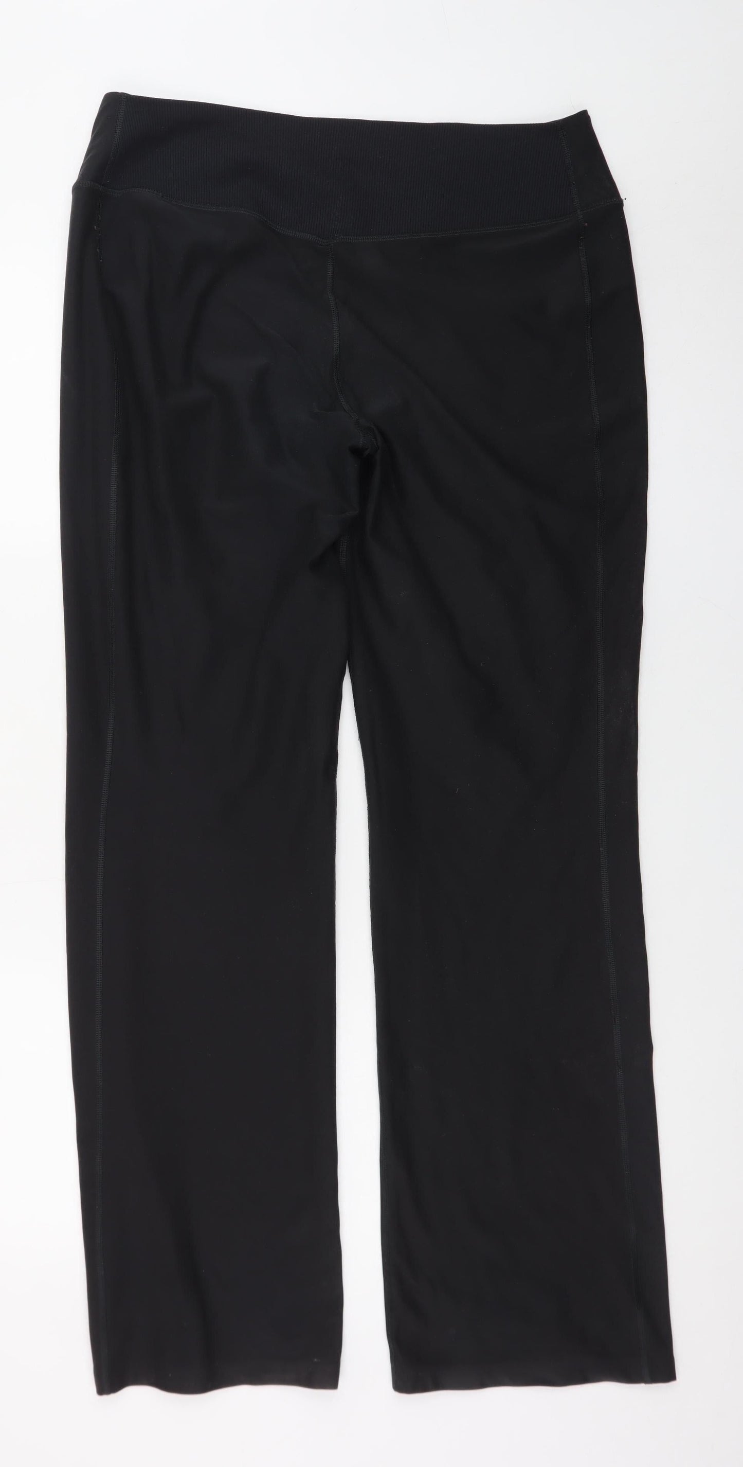 Nike Women's Black Dri-FIT XL Straight Leg Sports Trousers