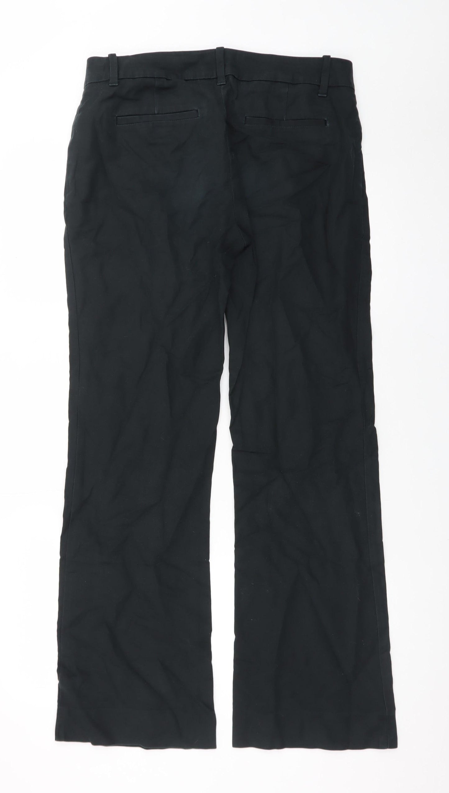 Gap Women's Black Chino Trousers Size 10 Slim Straight Leg