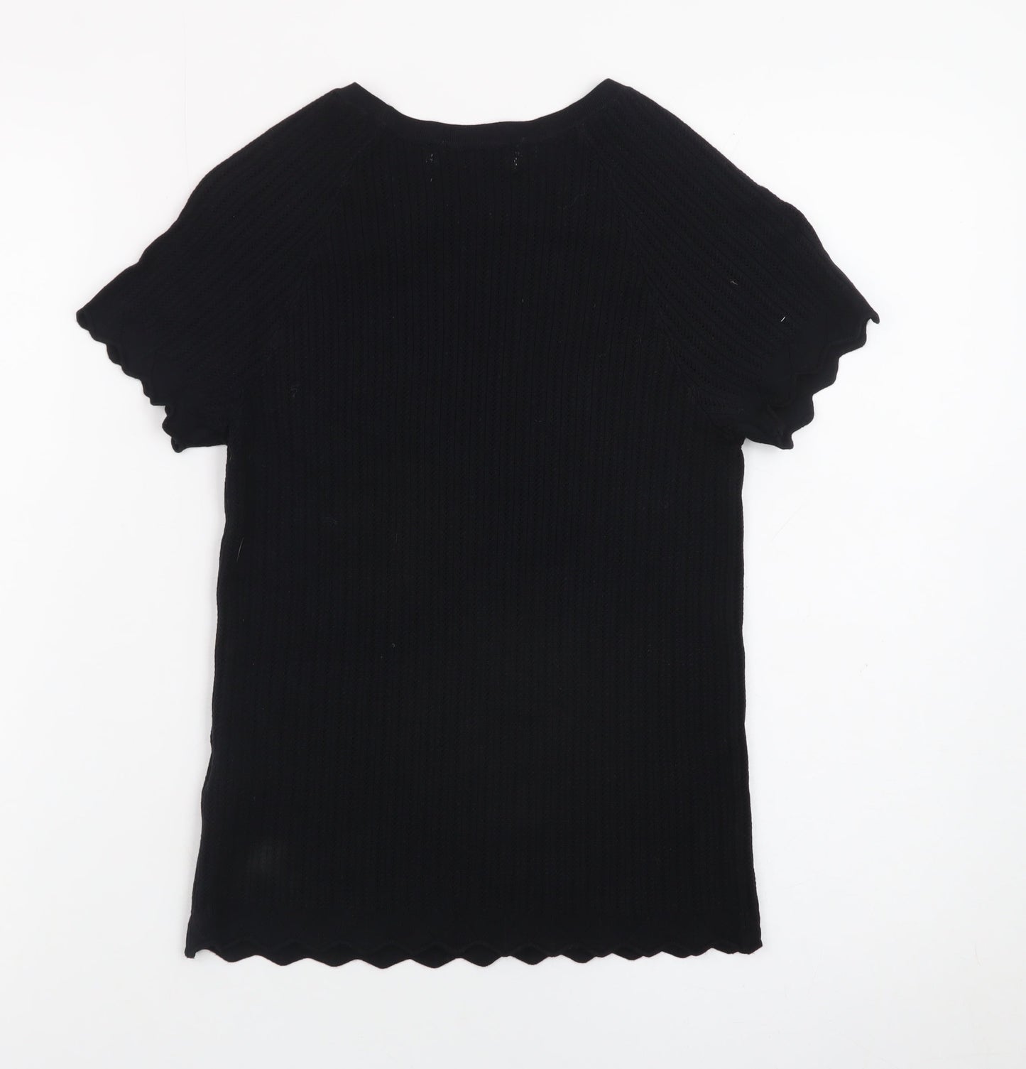 Marks and Spencer Women's Black Short Sleeve Knit T-Shirt Size S