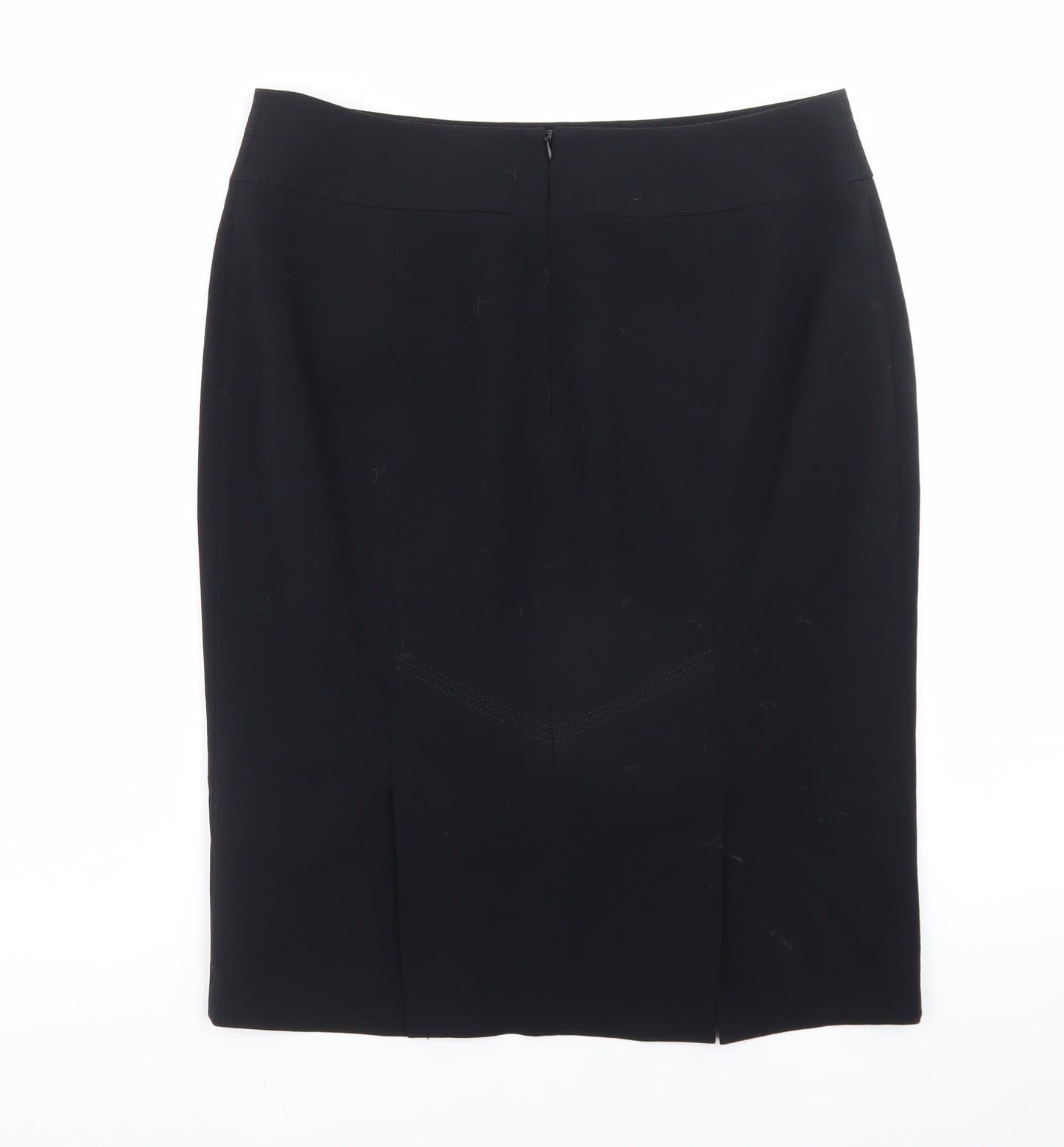 Marks and Spencer Women's Black Size 14 Pencil Skirt Knee Length