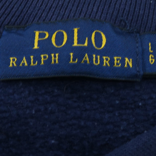 Polo Ralph Lauren Women's Blue Cotton Logo Sweatshirt Size L