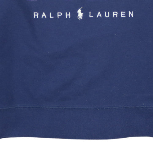 Polo Ralph Lauren Women's Blue Cotton Logo Sweatshirt Size L