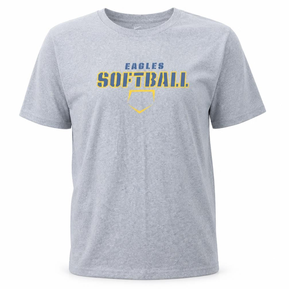 Nike Men's Grey XL Eagles Softball Athletic T-Shirt