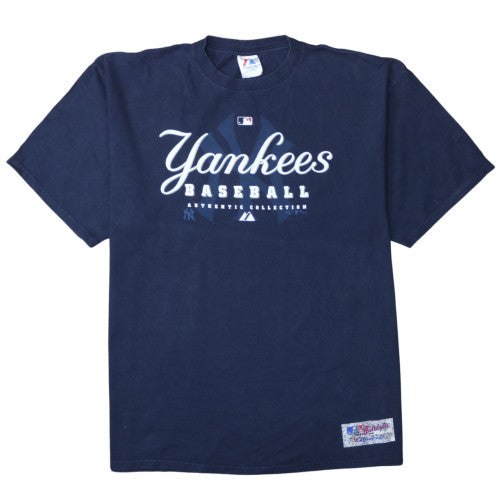 Majestic Men's Navy Yankees Baseball Graphic T-Shirt XL