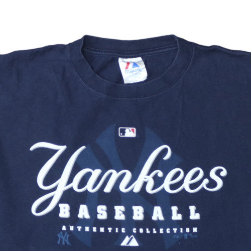 Majestic Men's Navy Yankees Baseball Graphic T-Shirt XL