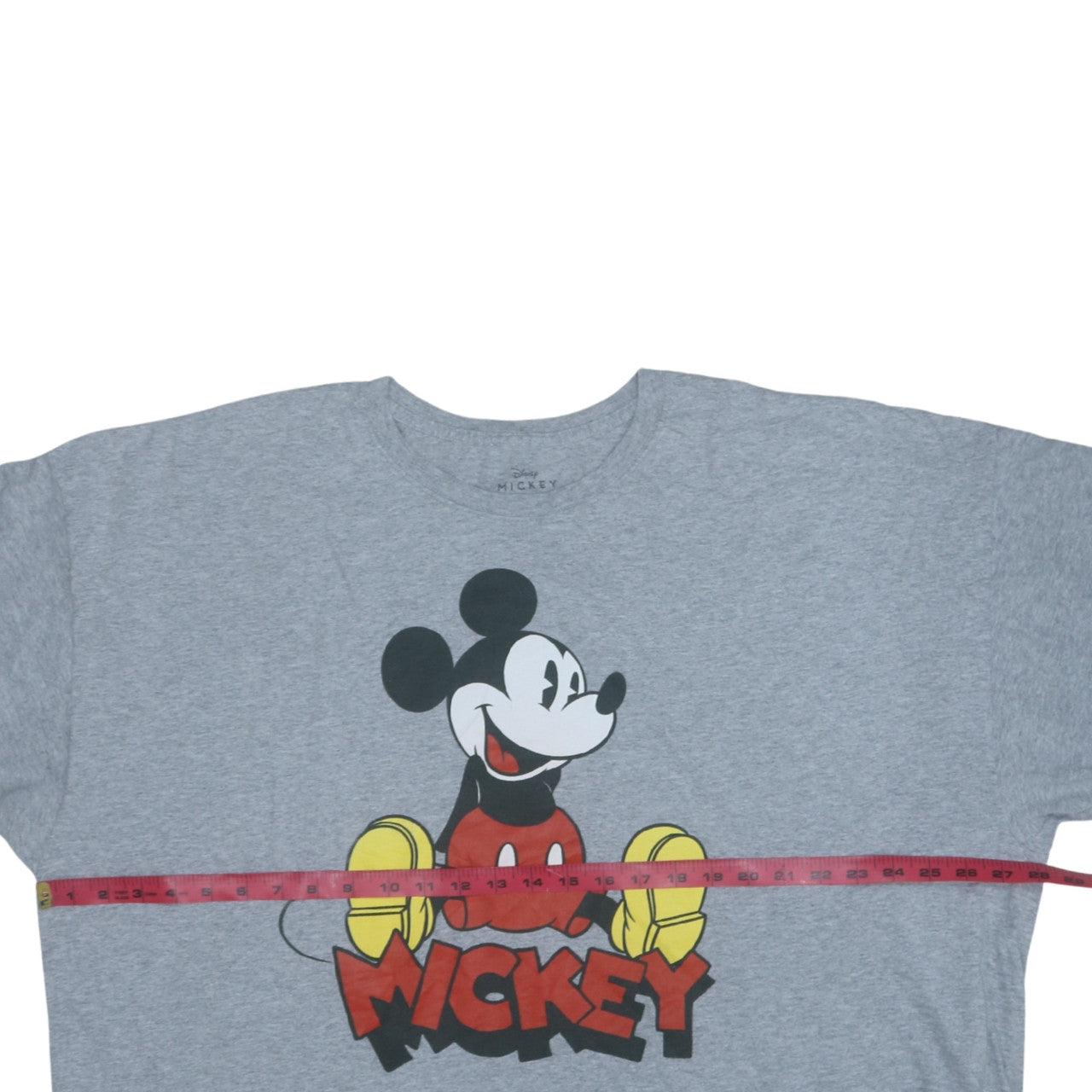 Disney Women’s Grey Mickey Mouse 3XL Cotton Blend T-Shirt