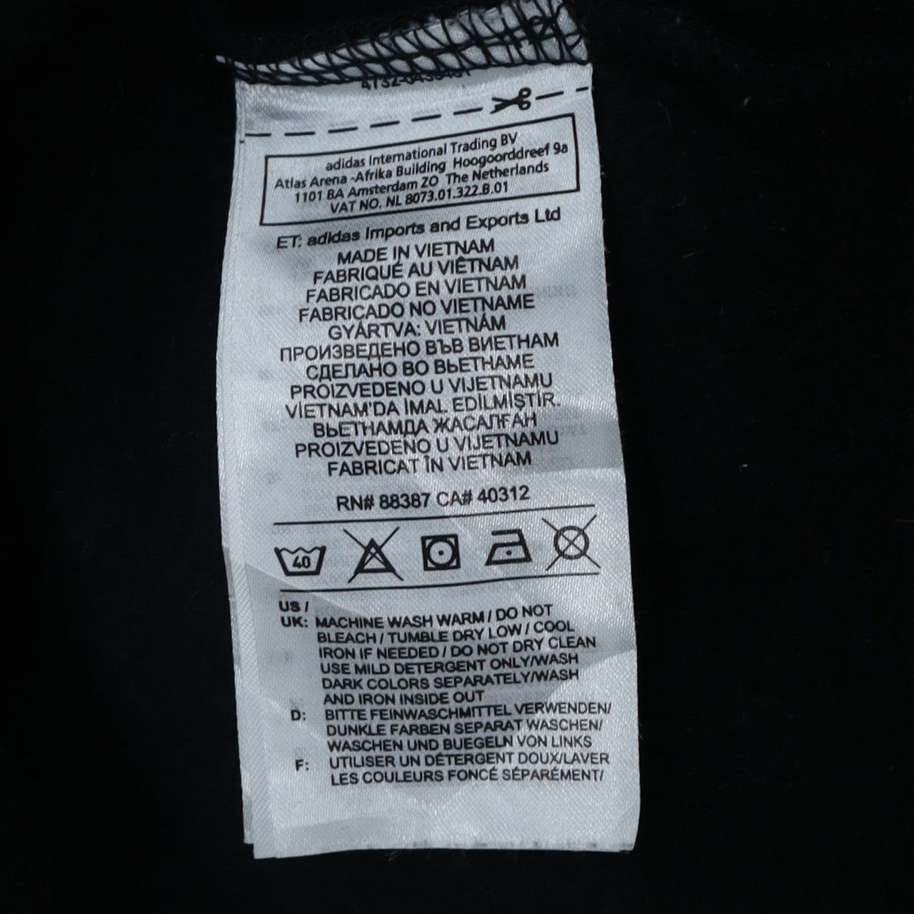Adidas Men's Black 2XL Pullover Hoodie with Logo Stripes