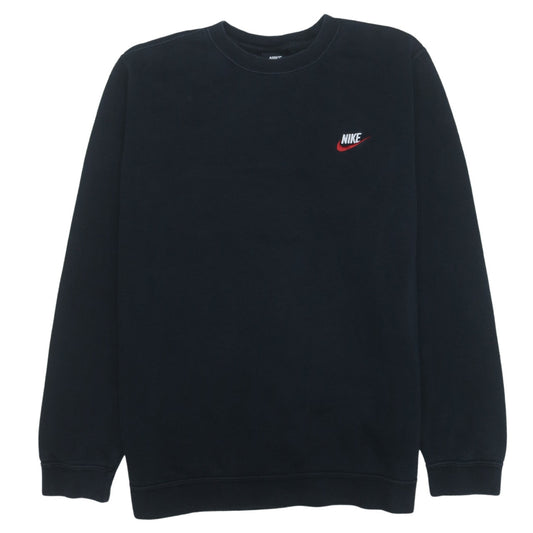 Nike Men's Black L Pullover Crew Neck Fleece Sweatshirt