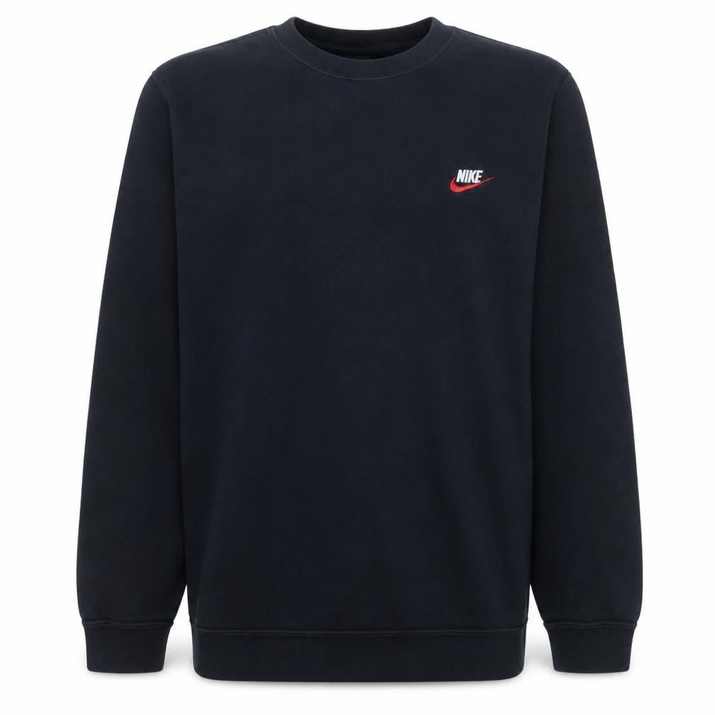Nike Men's Black L Pullover Crew Neck Fleece Sweatshirt
