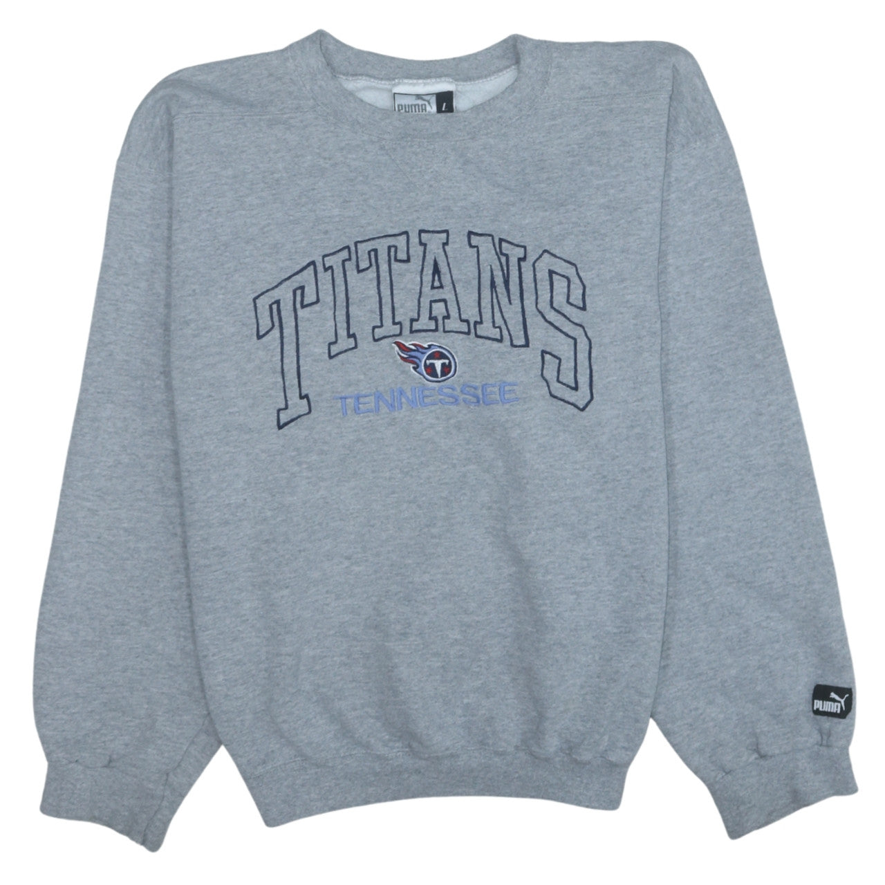 Puma Women Grey Tennessee Titans Sweatshirt L Crew Neck